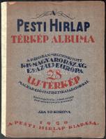 1920 A Pesti Hírlap térképalbuma, trianoni határokkal, 16p
