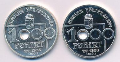 1993. 1000Ft Ag "Labdarúgó VB - Vetődő kapus" (2x) T:PP,BU 
Adamo EM132