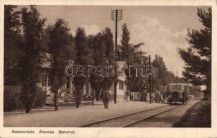 Balatonlelle vasútállomás sin-autóbusszal