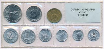 1971. 2f-10Ft (9xklf) érmés forgalmi sor fóliatokban T:UNC patina 
Adamo FO4