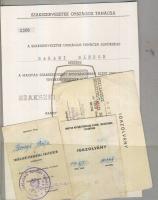 12db szocialista jelvény és kitüntetés adományozó oklevél