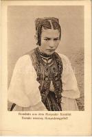 Hunyad megye, Judetul Hunedoara; Román asszony. Jos. Drotleff Nr. 427. 1917. / Romanian folklore