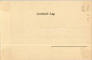 1905 Arad, Szabadság tér, Vértanú szobor, üzletek. Bloch H. kiadása / square, monument, shops