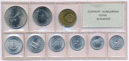 1981. 2f-10Ft (9xklf) érmés forgalmi sor fóliatokban T:UNC Adamo FO14