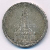 Német Harmadik Birodalom 1935D 5M Ag "Garnisonkirche" T:XF,VF German Third Reich 1935D 5 R...