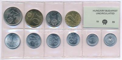 1989. 2f-20Ft (10xklf) érmés forgalmi sor fóliatokban T:UNC Adamo FO22