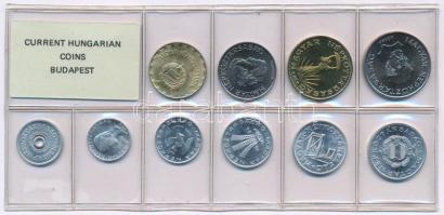 1986. 2f-20Ft (10xklf) érmés forgalmi sor fóliatokban T:UNC Adamo FO19