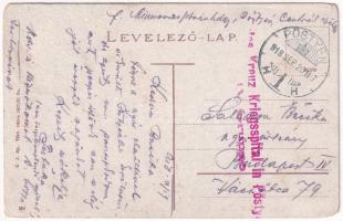 1918 Pöstyén-fürdő, Pistyan, Kúpele Piestany; Király sor, villa / Königszeile / villas (EK) + "...