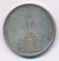 Német Harmadik Birodalom 1935A 5M Ag "Garnisonkirche" T:XF,VF patina German Third Reich 19...
