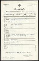 cca 1914-1940 Sárdy Brutus (1892-1970) festőművész, restaurátorhoz köthető össz. 6 db okmány: 1914 K...