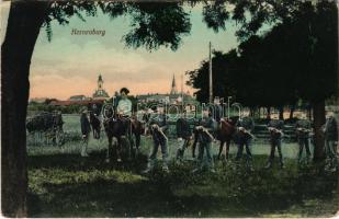Korneuburg, montage with K.u.K. soldiers (EK)