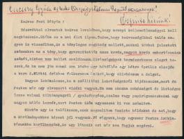1946 Csicsery Gyula orsz. katonai repülős parancsnok levele