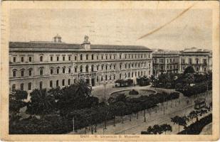1929 Bari, R. Universita B. Mussolini / university, tram (fl)