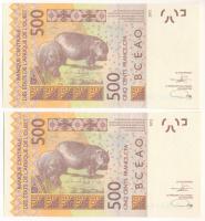 Nyugat-Afrikai Államok / Burkina Faso 2012. 500Fr (2db, sorszámkövetők) T:UNC
Western African State...