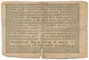 1849. 2Ft "Kincstári utalvány" "EE n. 94294" T:VG anyaghiány Adamo G108