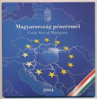 2004. 1Ft-100Ft (8xklf) forgalmi sor szettben, benne 2004. 50Ft Magyarország az EU tagja T:BU  Adamo FO38