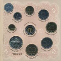 1998. 50f-200Ft (10xklf) forgalmi sor + 1998. 100Ft alpakka "1848-1849. Szabadságharc 150. évfo...