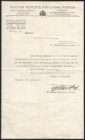 1920 Bp., Magyar Nemzeti Királyság pártja fejléces levélpapírján küldött meghívó margitszigeti népünnepélyre