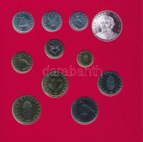 1994. 10f-200Ft (11xklf) forgalmi sor dísztokban, benne 1994. 200Ft Ag "Deák", "Magya...