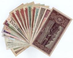 Vegyes 27db-os magyar és külföldi bankjegy tétel, közte korona és szocialista forintok T:F,VG
