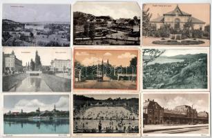 58 db RÉGI magyar város képeslap vegyes minőségben + 3 modern / 58 pre-1945 Hungarian town-view postcards in mixed quality + 3 modern