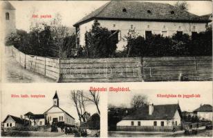 1910 Maglód, Református paplak, Római katolikus templom, Községháza, jegyző lak (EK)