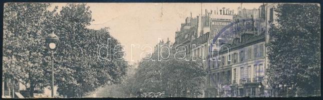 1920 Trianon Magyar Békeküldöttség és Mission Henry pecsétek képeslap kivágáson