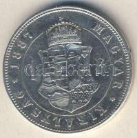 1887. 1Ft Ag T:2- kis ph.