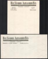 cca 1940 Dán Sándor gyümölcs és zöldség export, Bp. X., Strobl Alajos u., kitöltetlen fejléces száml...