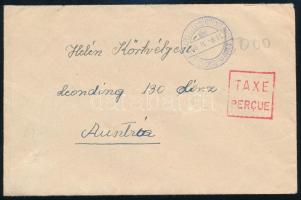 1946 (7. díjszabás) Levél készpénzes bérmentesítéssel Ausztriába