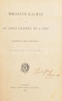 Mikszáth Kálmán: Az apró gentry és a nép. Harminc kis elbeszélés. Bp., 1889, Révai. Kiadói festett, ...