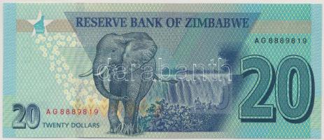 Zimbabwe 2020. 20$ AG8889819 T:UNC Zimbabwe 2020. 20 Dollars AG8889819 C:UNC Krause P#104