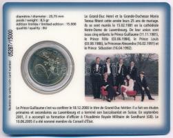 Luxemburg 2006. 2E "Vilmos luxemburgi herceg 25. születésnapja" sorszámozott műanyag díszl...