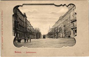 Brno, Brünn; Jadokstrasse / street view, tram