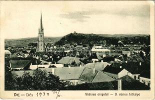 1933 Dés, Dej; város látképe. Medgyesi Lajos kiadása / Vederea orasului (EK)