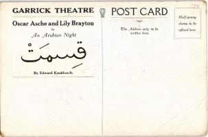 Garrick Theatre. Oscar Asche and Lily Brayton in An Arabian Night by Edward Knoblauch (EB)