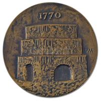 Varga Miklós (1928-) 1982. "Lenin Kohászati Művek Diósgyőr 1978-82 / 1770" kétoldalas, önt...