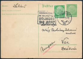 1939 Lehár Ferenc (1870-1948) zeneszerző német nyelvű, autográf levelezőlapja Papházy Istvánnénak Bécsből / 1939 Autograph postcard of Franz Lehar (1870-1948) from Vienna