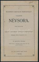 1905 A Budapesti Asztalos Ipartestület tagjainak névsora, XVIII. évfolyam, 23p