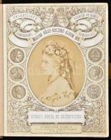 Magyar Hölgykoszorú Album 1870. (Ungarischer Damenkranz. / Réunion de Dames Hongroises.) Pest, 1870, Schrecker Ignácz fényirdája, 1 (címlap) + 19 (számozott) t. Paszpartuba foglalt, ovális alakú fotókkal (látható méret: 12,5x10,5 cm). Rézkapcsos egészbőr-kötésben, kopott borítóval, részben szétvált fűzéssel, a borítókép hiányzik, a többi kép hiánytalan, ép állapotú, helyenként kisebb foltokkal.