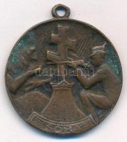 1936. Soha / IV. íjász verseny irredenta bronz érem Füsti Szeged gyártói jelzéssel, füllel (32mm) T:2 patina