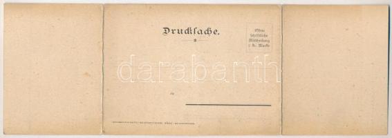 Hranice na Morave, Mährisch Weisskirchen; Totalansicht / general view. folding panoramacard (tear)