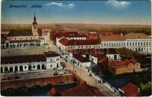 1916 Beregszász, Beregovo, Berehove; látkép, zsinagóga / general view, synagogue (kopott sarkak / worn corners)