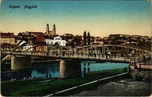 Ungvár, Uzshorod, Uzhhorod, Uzhorod; Nagyhíd / bridge (EK)