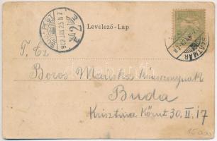 1902 Szatmárnémeti, Szatmár, Satu Mare; Kálvária, Konviktus. Reizer János kiadása, Szecessziós litho...