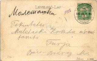 1906 Buziás-fürdő, Baile Buzias; Huzli István nagyáruháza, bazár üzlete és saját kiadása / publisher...