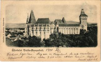 1901 Vajdahunyad, Hunedoara; Vajda-Hunyad vára. Schuller A. kiadása / castle (EB)