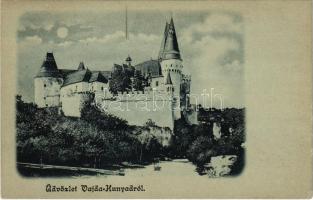 1904 Vajdahunyad, Hunedoara; Vajda-Hunyad vára / castle at night (EK)