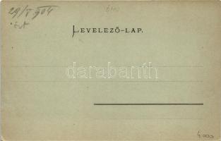 1904 Vajdahunyad, Hunedoara; Vajda-Hunyad vára / castle at night (EK)