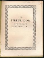 1762 Tireur DOr - Az aranyműves munkája. Diderot et DAlembert 6 p + 8 t. (rézmetszetek) / Work and tools of the goldsmith, text and engravings 19x26 cm